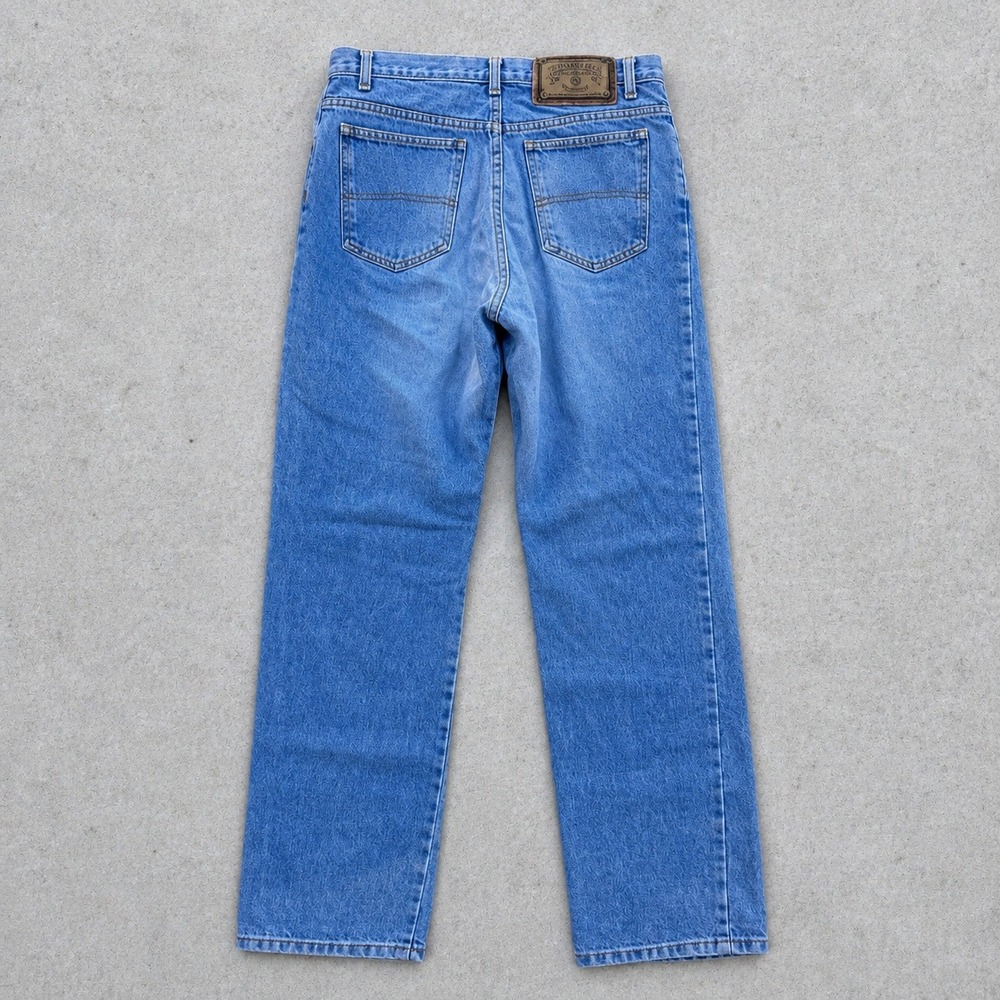 Vintage Armani Jeans Light Wash Straight Leg Denim Made in USA Size 14 30"